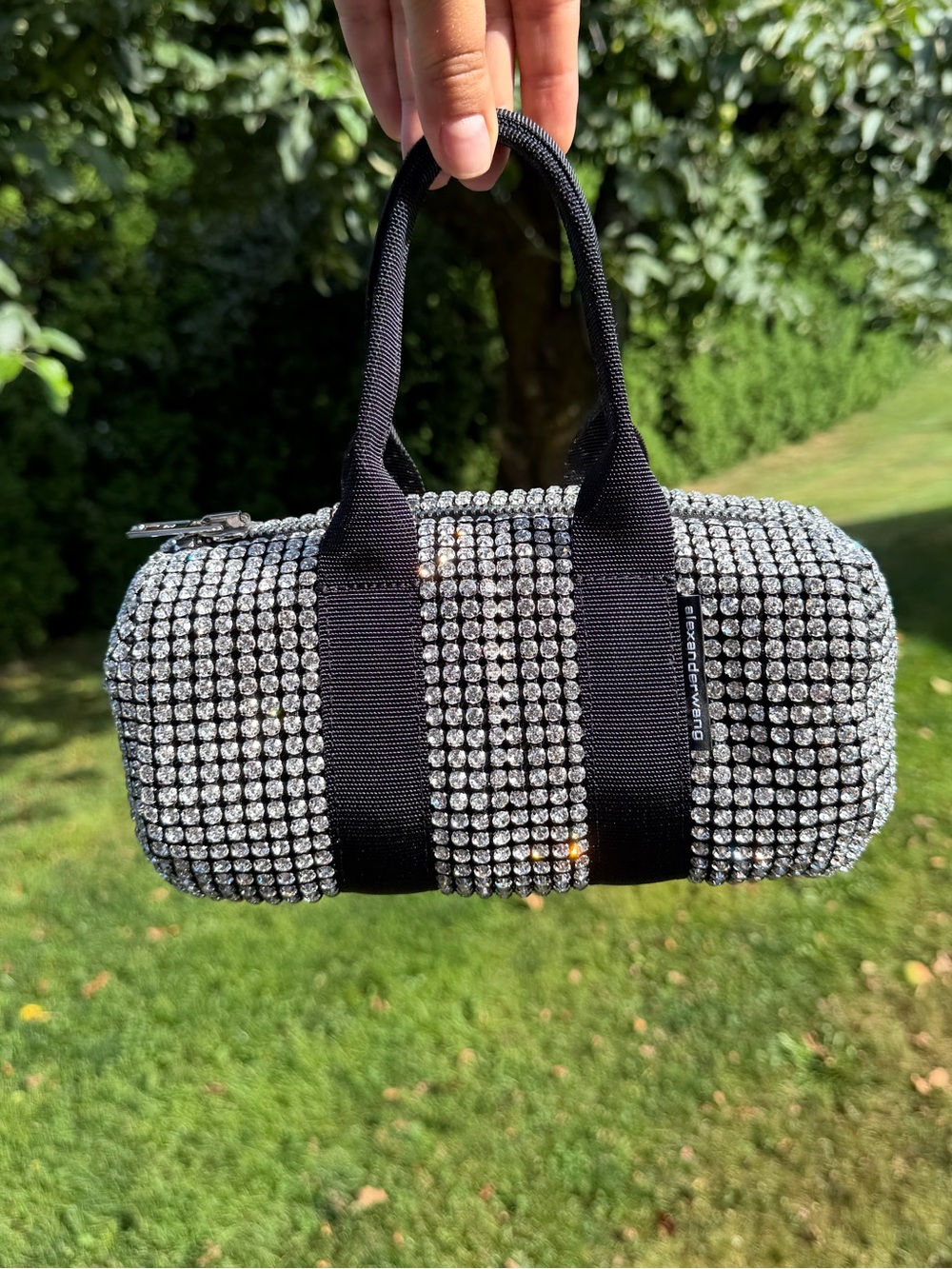 Alexander Wang Cruiser Crystal Mesh Mini Duffle Bag